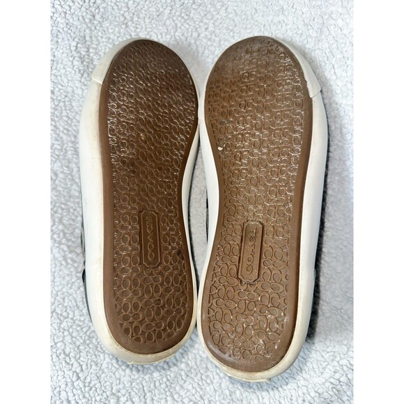 Coach Barrett Signature Logo Women's Sneakers Size 8.5b Black Gray Low Top - Picture 7 of 9